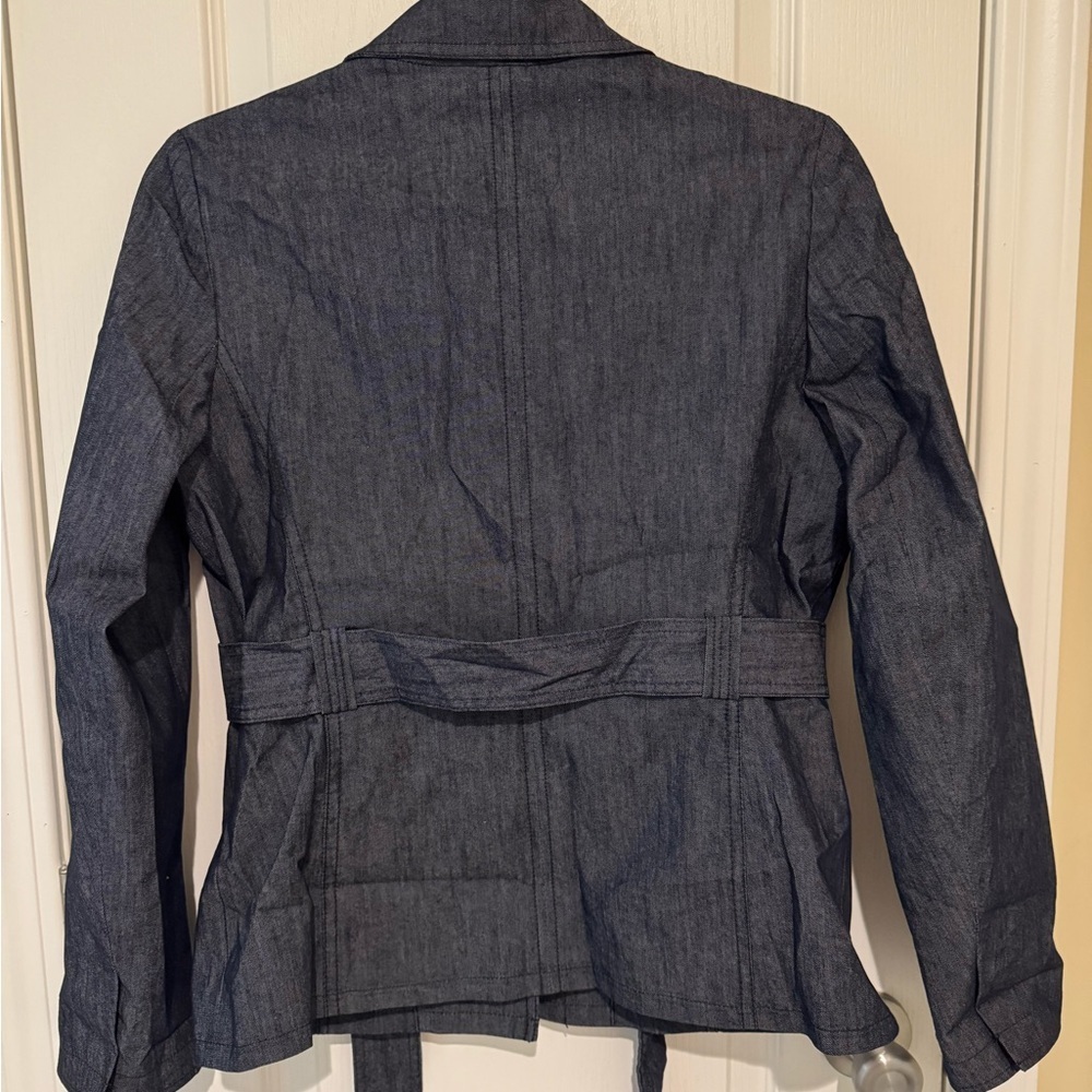 7th Avenue Design Studio Dark Blue Denim Jacket - Picture 2 of 6